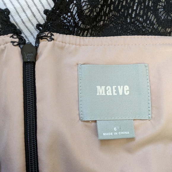 Anthropologie Maeve Zane Lace Dress Size 6 - Picture 6 of 7